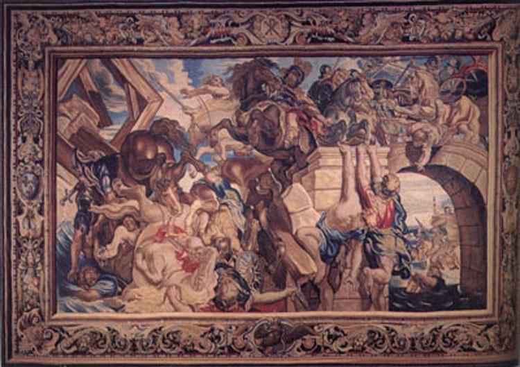 Peter Paul Rubens The Battle of the Milvian Bridge,from The Life of Constantine (mk01) oil painting picture